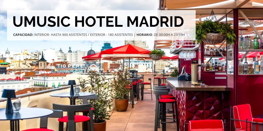 UMusic Hotel Madrid, las mejores vistas