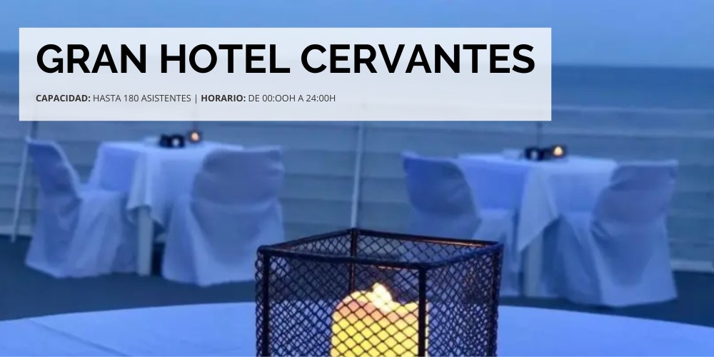 Gran hotel Cervantes vistas al mar